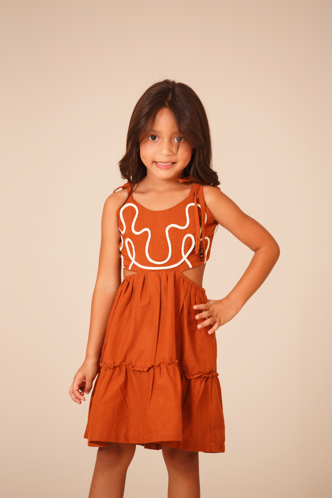 DRESS ORIGEN TERRACOTA KIDS