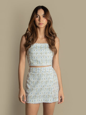 SIENA SET FLORES AZULES